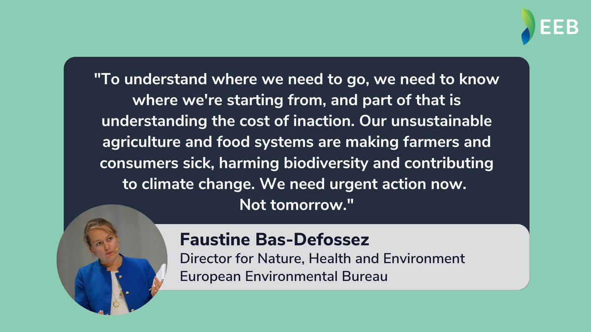 European Environmental Bureau (@green_europe) on Twitter photo <a href="/BasDefossez/">Faustine Bas-Defossez</a> <a href="/EUAgri/">EU Agriculture🌱</a> <a href="/LivePOLITICO/">POLITICO Live</a> <a href="/paulandresr_/">Paula Andrés</a> <a href="/Euractiv/">Euractiv</a> @FordAlessandro <a href="/CHansenEU/">Christophe Hansen</a> <a href="/vonderleyen/">Ursula von der Leyen</a> <a href="/EU_Commission/">European Commission</a> <a href="/angelodimambro/">Angelo Di Mambro</a> Europe's current agriculture and food systems are simply not sustainable, severely harming:
😷The air we breathe
🥤The water we drink
🪱Soil health
🪲Vital ecosystems
...all while failing the vast majority of farmers and costing EU taxpayers billions each year... <a href="/BasDefossez/">Faustine Bas-Defossez</a> <a href="/EUAgri/">EU Agriculture🌱</a> <a href="/LivePOLITICO/">POLITICO Live</a> <a href="/paulandresr_/">Paula Andrés</a> <a href="/Euractiv/">Euractiv</a> @FordAlessandro <a href="/CHansenEU/">Christophe Hansen</a> <a href="/vonderleyen/">Ursula von der Leyen</a> <a href="/EU_Commission/">European Commission</a> <a href="/angelodimambro/">Angelo Di Mambro</a> Europe's current agriculture and food systems are simply not sustainable, severely harming:
😷The air we breathe
🥤The water we drink
🪱Soil health
🪲Vital ecosystems
...all while failing the vast majority of farmers and costing EU taxpayers billions each year...