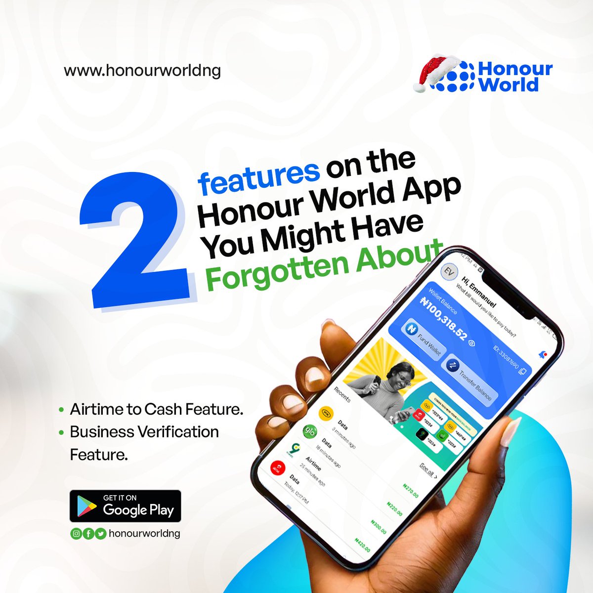 Honour World tweet media