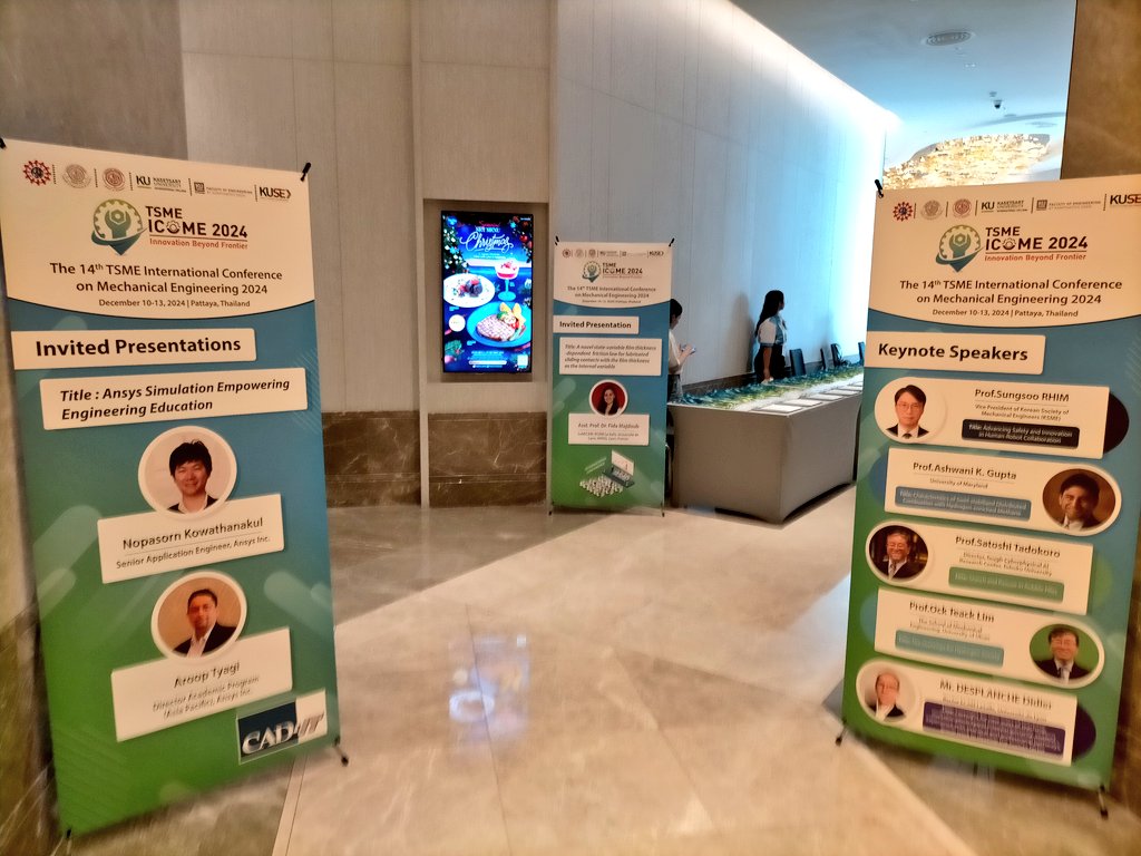 AlanHASE_Lab's tweet photo. 本日,TSME-ICoME 2024の会場に行ってregistrationしてきました.会場の実行委員の先生方と少しだけお話できました.ありがとうございました. #TSME #ICoME #Pattaya #Thailand https://t.co/d2MnVpzJF0