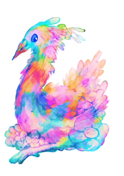 加工してみましたよぅ鮮やかな色#イラスト 