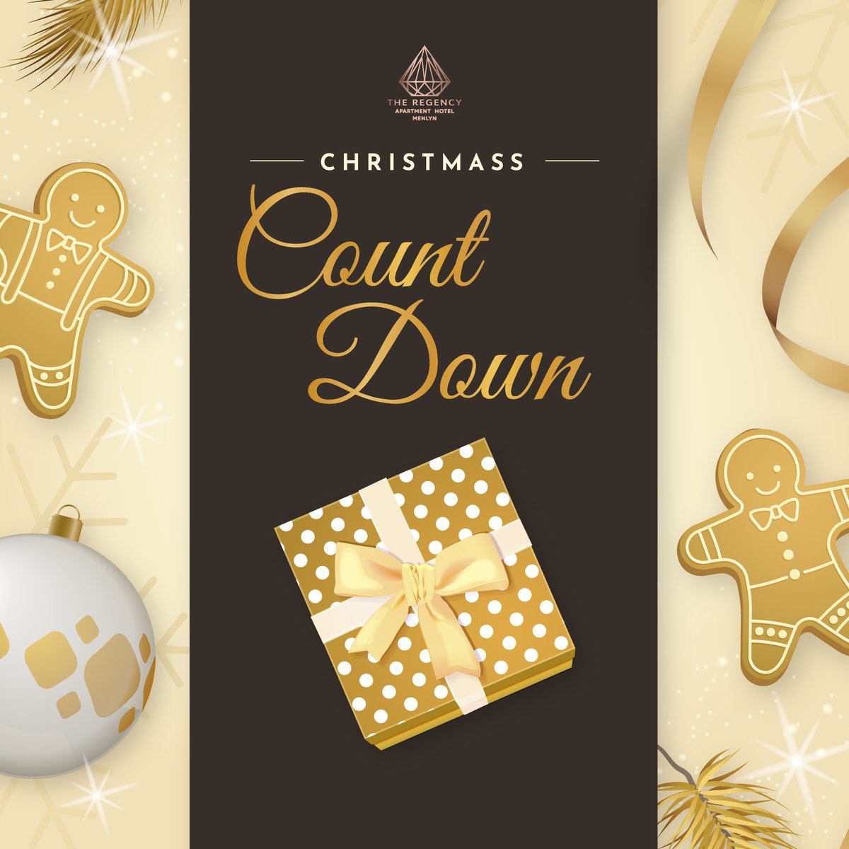 the_menlyn's tweet photo. 🎁✨ The Christmas Countdown Begins! ✨🎁

Get ready to make your festive season magical with The Regency Apartment Hotel Menlyn! Just 10 days to go until Christmas, and we’re here to make every moment count.

📞 Phone: +27 12 111 9292
📱 WhatsApp: +27 71 254 3552 https://t.co/59NrViMMiA