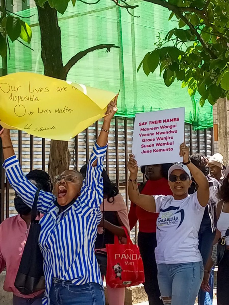 CapitalFMKenya's tweet photo. “Say their names”

Protests against GBV and femicide urge the Kenya government to declare it a national emergency

#EndFemicideKE https://t.co/cBfiaLpFJn