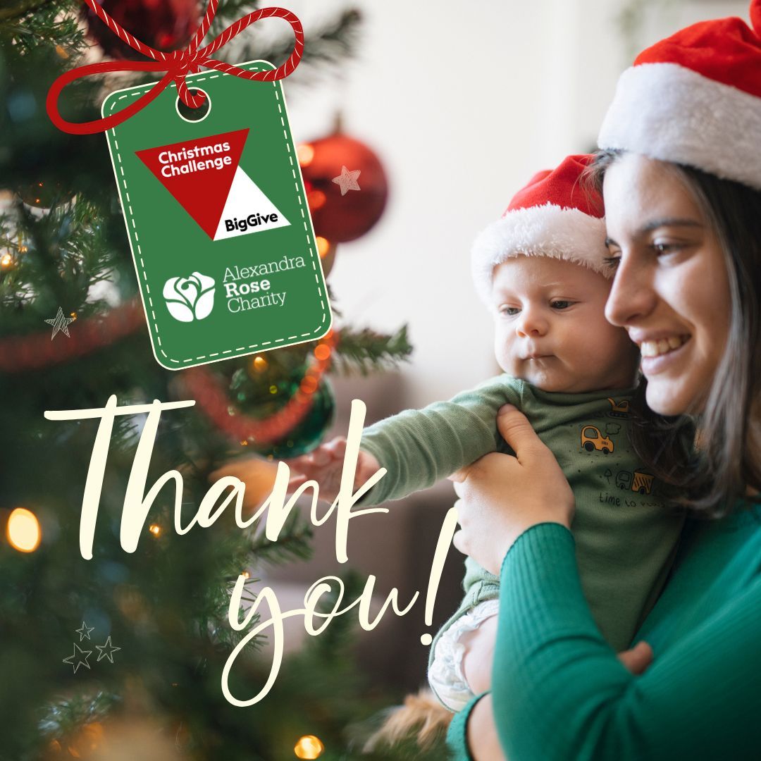 Thank you so much for all your support; we're delighted to have raised £53,352 from our <a href="/BigGive/">Big Give</a> #ChristmasChallenge!

Every pound raised will be spent on our Rose Vouchers for Fruit &amp; Veg Project in 2025.

A big heartfelt thank you from the whole Alexandra Rose Charity Team! 💚
