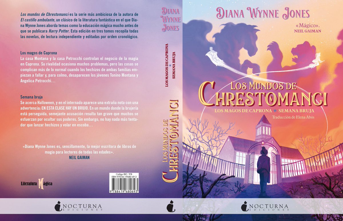 UniversoDSilvia's tweet image. ⚠️ATENCIÓN⚠️

El 17 de febrero @NocturnaEd publicará #LosMundosDeChrestomanci de #DianaWynneJones, segundo tomo también autoconclusivo.