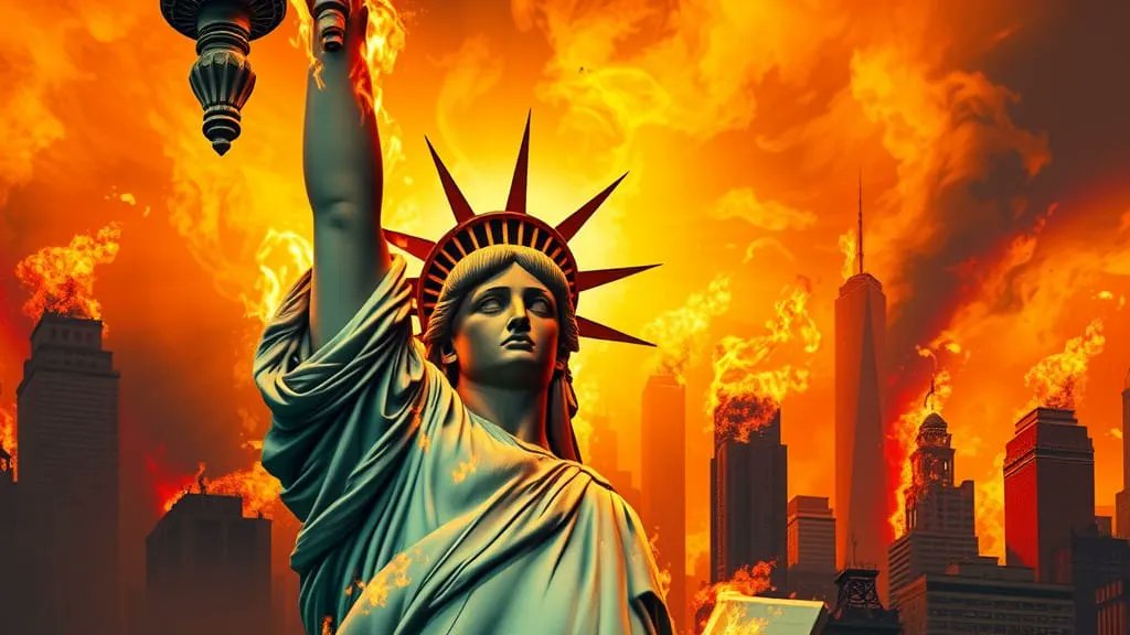 عاهرة الحرية تحرق الناس و غدا ستحرق نفسها