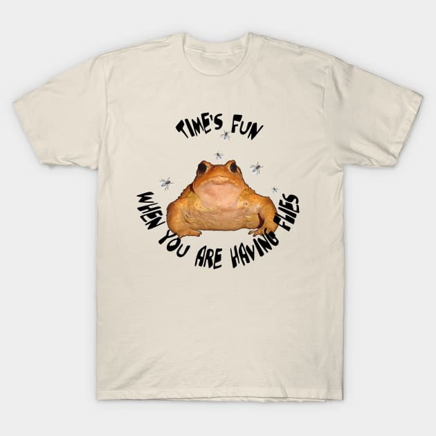 TaicheTees's tweet photo. Time Is Fun When You Are Having Flies - Toad Pun - #TShirt #teepublic #toad #amphibian #animal #cute #nature #wildlife #herper #bufobufo #toadlover #herpetology #punny #puns #pun #dadjokes #funny #punsfordays #dadjoke https://t.co/7APUqRF1dH https://t.co/bmWXUcApyB