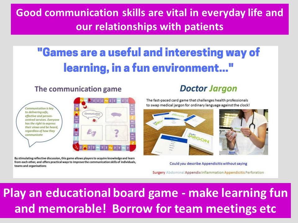 Do something different in December - think outside the box when it comes to training &amp; #learning with your teams - play a(n educational) board game! 🎲

We have lots for you to choose from,
see - bit.ly/NLGamesLearning for our full list
Try <a href="/Comm_Game/">Communication Game</a> or <a href="/DrJargon/">Dr Jargon Game</a> #seriousgames