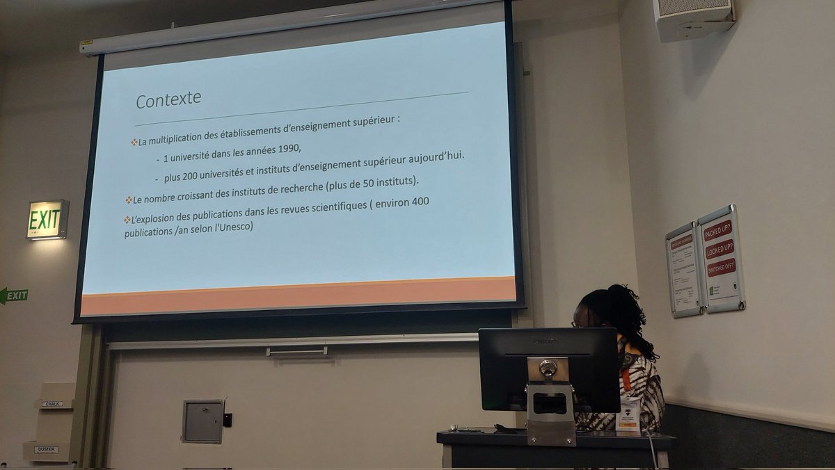 Agathe Sanogo présente la perception de la #scienceouverte au #BurkinaFaso #2globaldiamondsubmit #CapeTown #remist