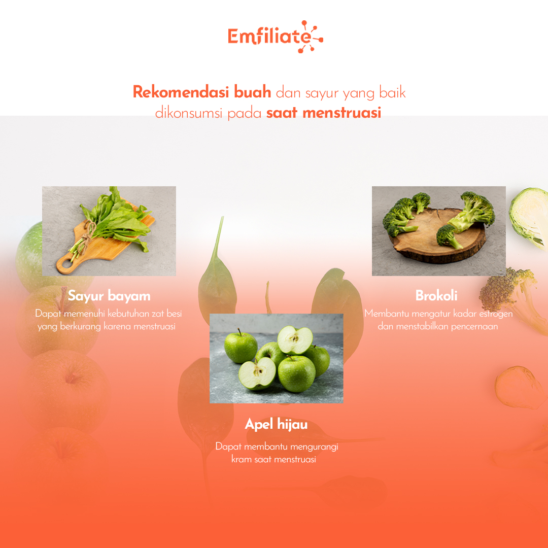 emfiliate's tweet photo. Menstruasi bukan halangan untuk tetap aktif dan sehat! 😍✨ Salah satu cara terbaik utk menjaga kesehatan saat menstruasi adalah dengan konsumsi buah dan sayur🥑🍎.   Yuk, belanja kebutuhan  kamu lewat Emfiliate dan dapetin komisi tambahan yang bikin dompet kamu ekstra tebal!!💸 https://t.co/G4Gsj5nBsX