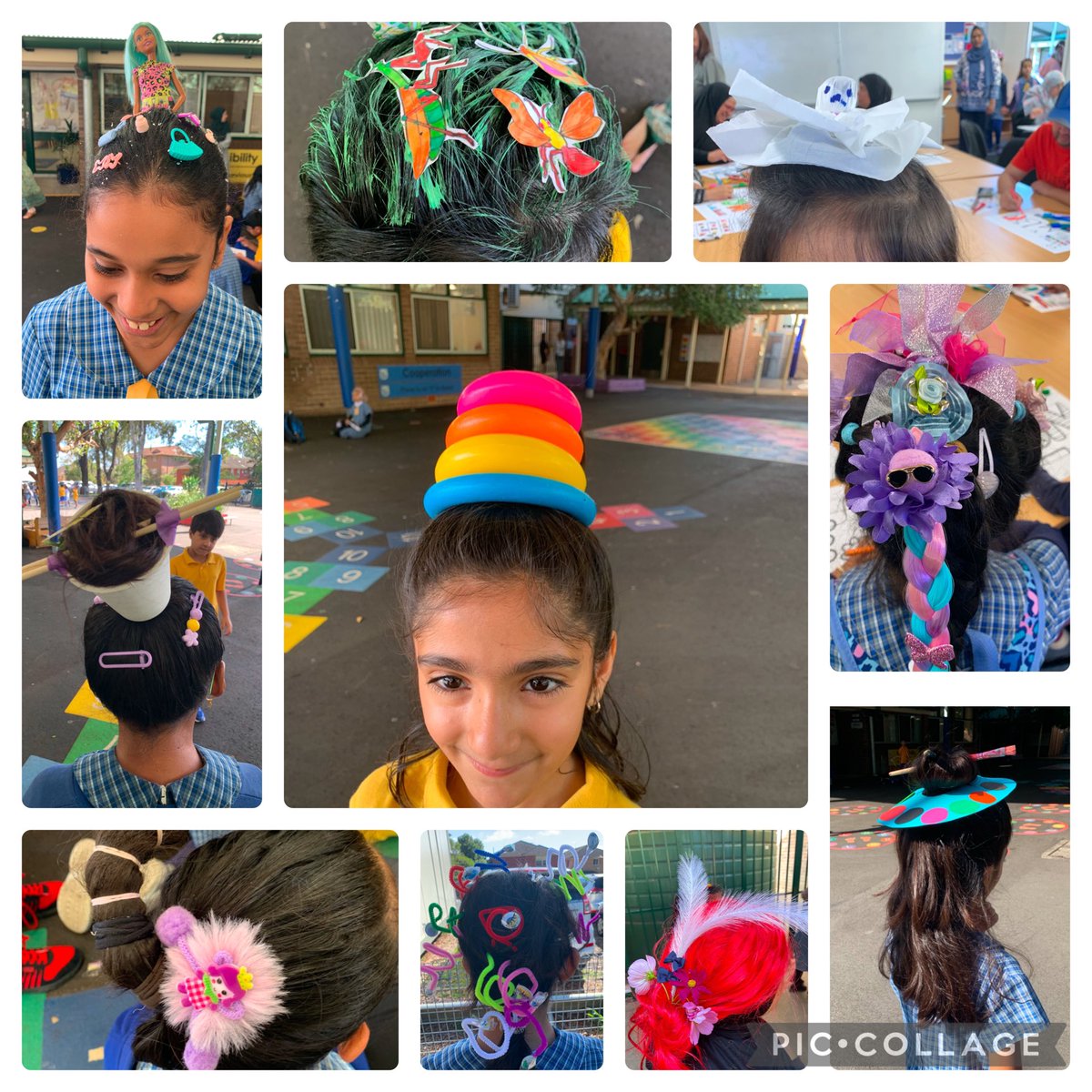 Check out these creative hairstyles students wore for Crazy Hair Day as part of our Wonderful Week 9 activities.