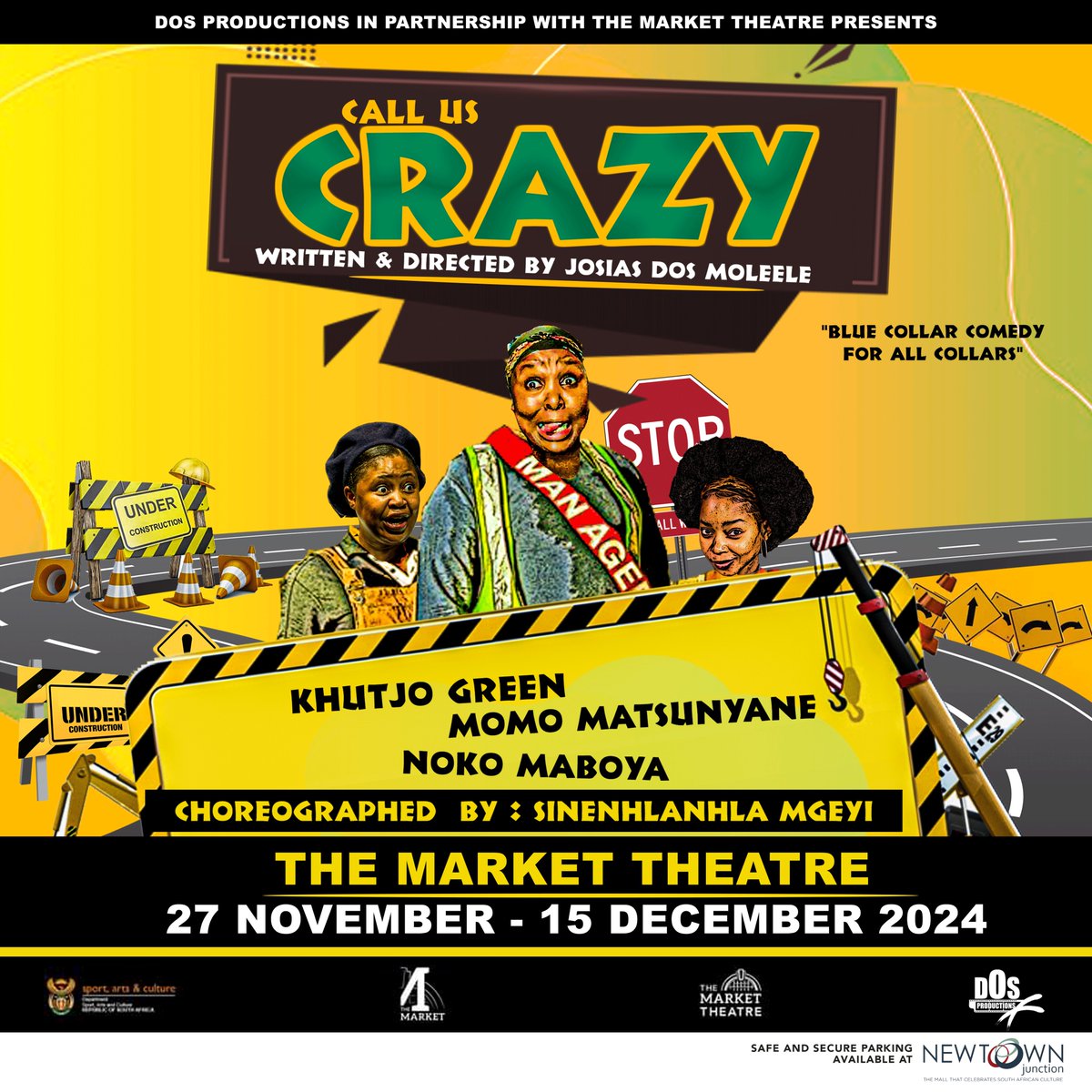 MarketTheatre's tweet photo. Your midweek treat just got better! Catch 'Call Us Crazy' this Wednesday for HALF the price but all the fun. Book now! #HalfPriceWednesdays!
🎟️:https://t.co/apduTHb30e
Bookings: 083 246 4950 / 081 572 9612
#CallUsCrazy #MarketTheatreMagic #PotholesOfLaughter https://t.co/R08ykA0rI0