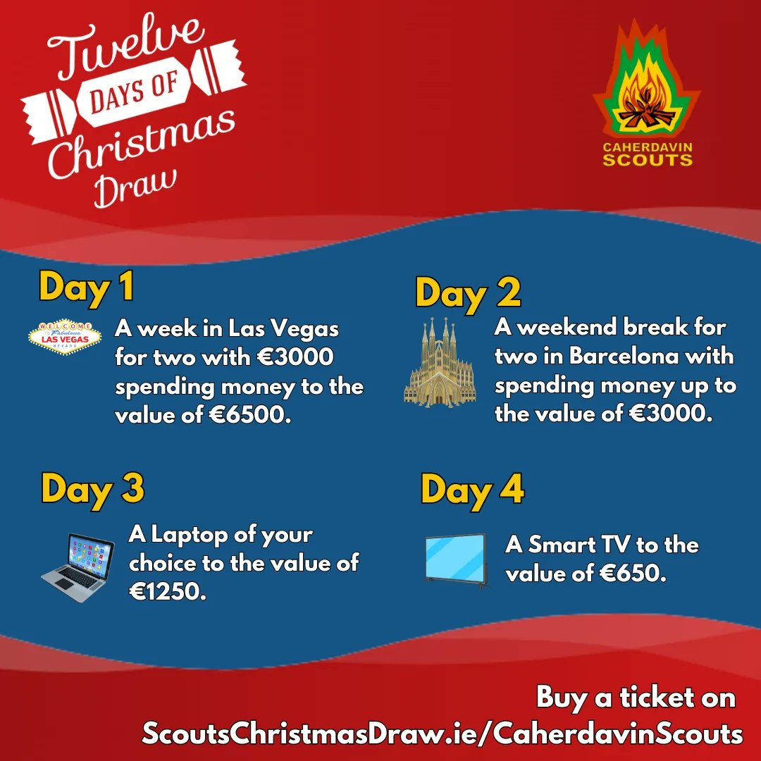 caherdavinscout's tweet photo. Time is running out to get your ticket for our Christmas Draw
https://t.co/Zc9hGs9SKo https://t.co/weNbfSo1It