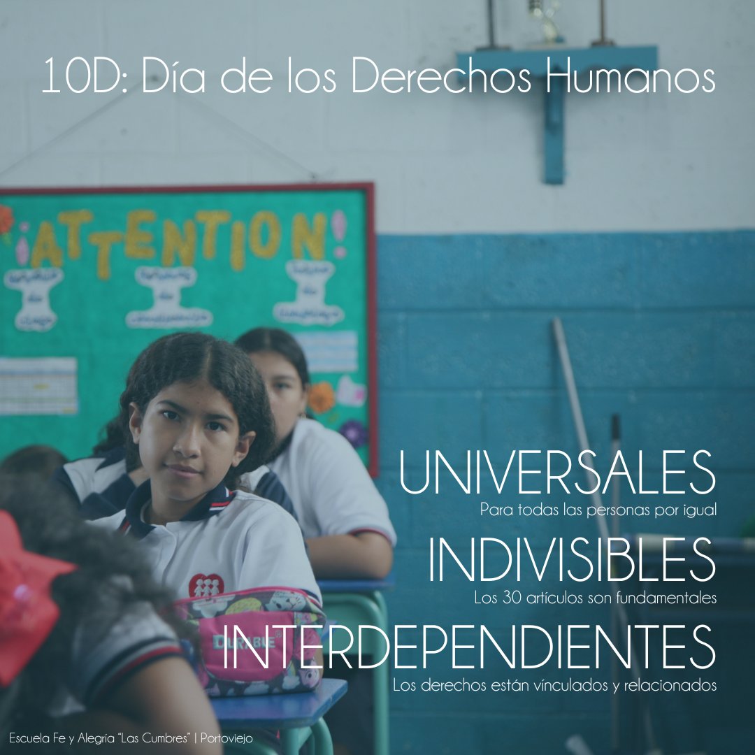 10 de diciembre: Día de los Derechos Humanos.
En 1948 se firmaron y hoy seguimos trabajando por que se hagan realidad. En todos los lugares y para todas las personas.
#DerechosHumanos #DDHH
