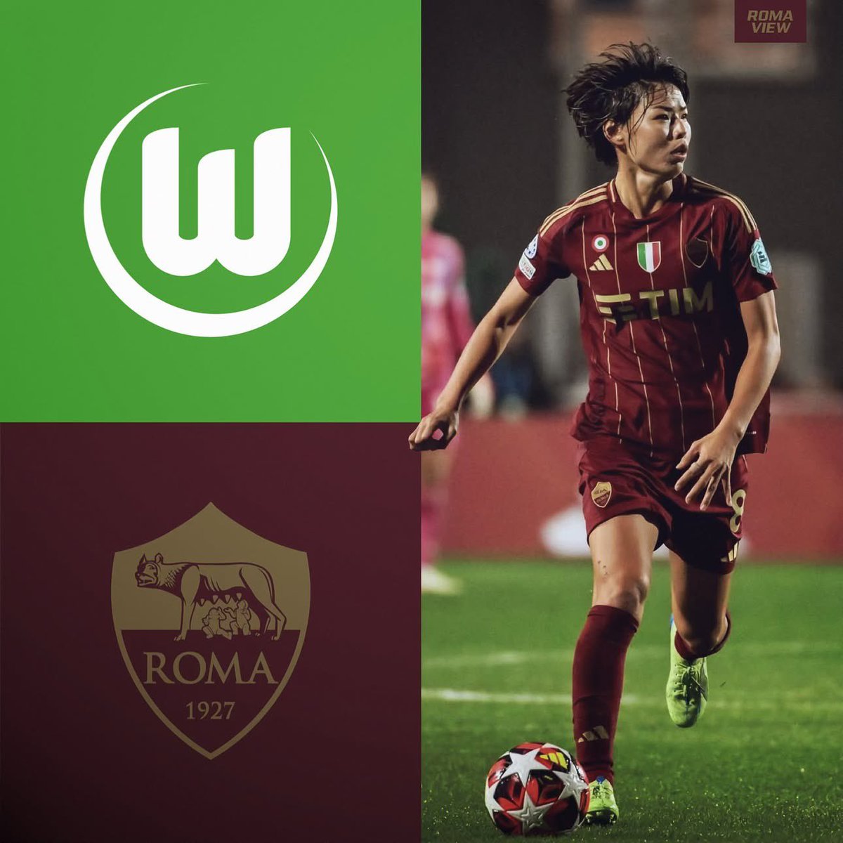 Next 🆙 - Wolfsburg

🆚 Wolfsburg (A)
🏆 Women’s Champions League
🗓️ Wednesday 11 December
⏰ 18:45 (CET)