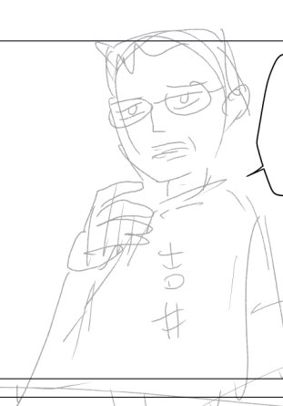 ジジイ描いてる 