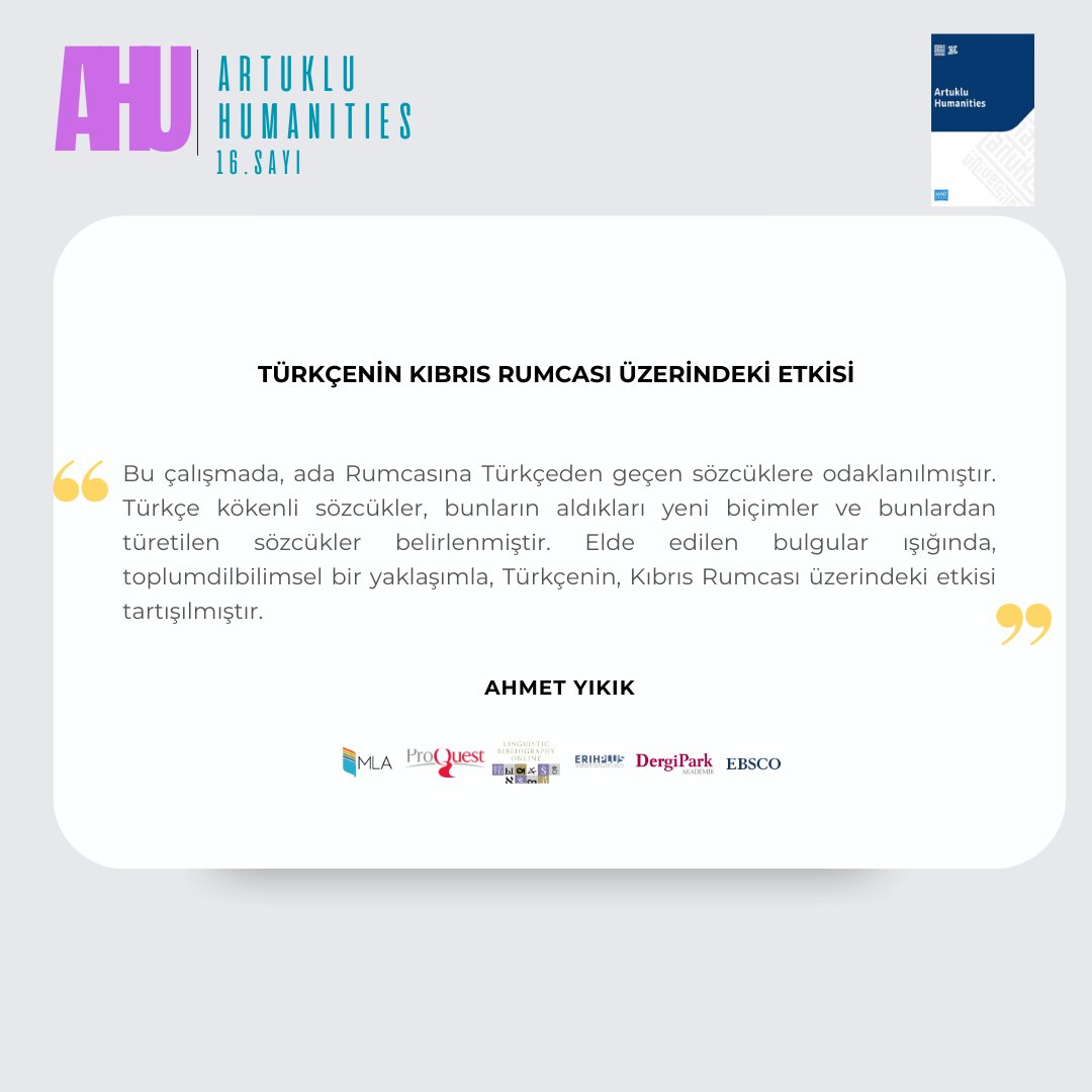 Artuklu Humanities tweet media