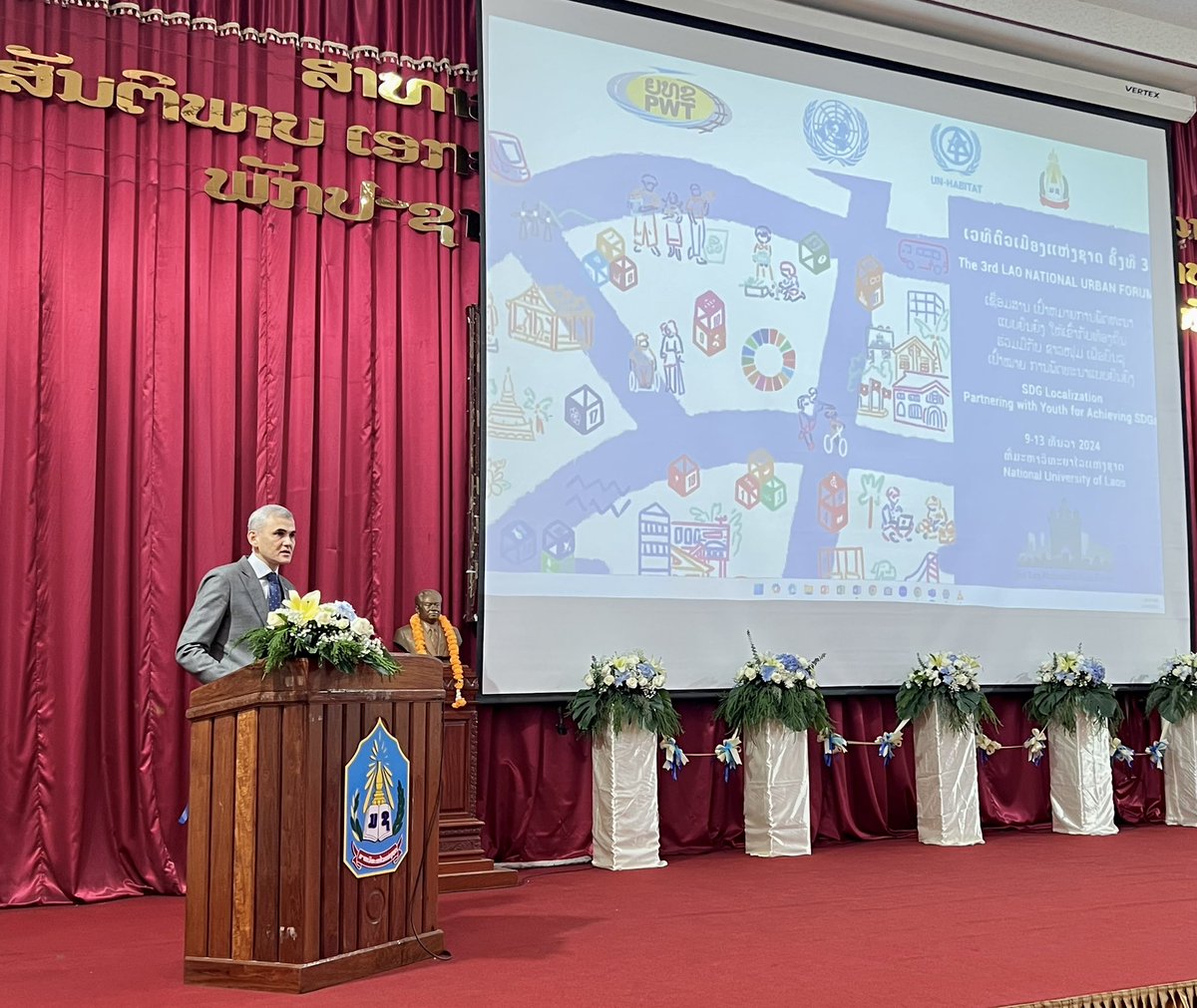 UNinLaoPDR's tweet photo. ✅Turning shared vision for inclusive, safe &amp; sustainable cities into reality.

At #UNHabitat 🇱🇦 3rd Lao National Urban Forum➡️conv. fostered among stakeholders 👉crucial to build a foundation that ensures urbanization becomes a transformative force for people’s prosperity 🤝 https://t.co/qVGKR89nWX