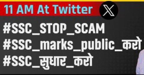 rcchoudharyinc's tweet photo. प्रतिभाओं के भविष्य पर प्रहार,
यही है भाजपा का संस्कार !
छात्रों के भविष्य से खेलना बंद करो
#SSCCGL2024
#SSC_STOP_SCAM #SSC_marks_public_करो #SSC_जवाब_दो #ssc_सुधार_करो
#Reopen70thBPSCForm https://t.co/31ScuqR9UJ