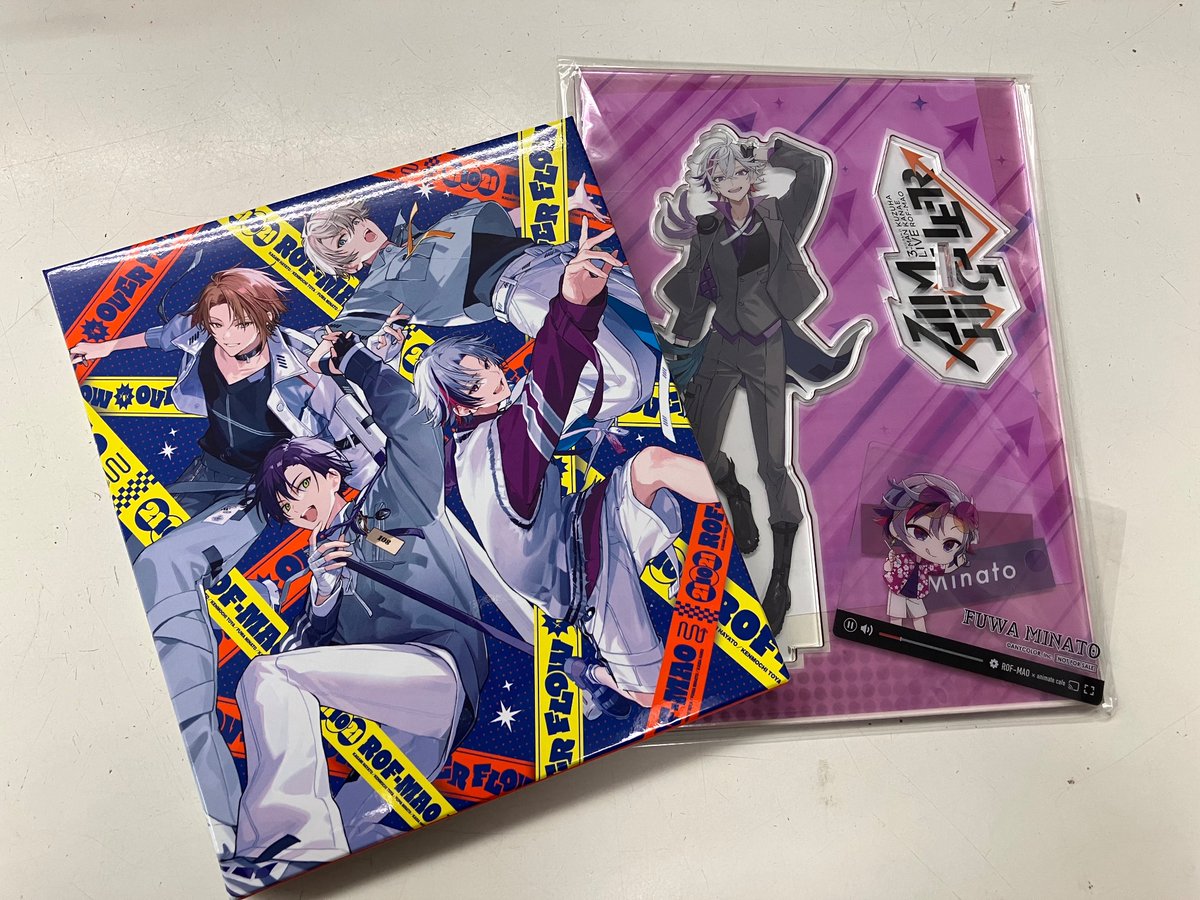 🌈にじさんじ🕒

＊Aim Higher 不破湊さんアクスタ🥂
＊ROFMAO Over flow 初回限定盤

入荷しました♩ 

#にじさんじ