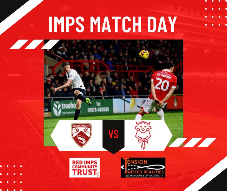 trustinlcfc's tweet photo. Imps Match Day π΄βͺοΈβ½οΈ
π Morecambe FC
β± KO 7.00pm
π @VertuTrophy
Good luck @LincolnCity_FC tonight in their Vertu Trophy Journey and safe travels to all the Imps going...
#rict24 https://t.co/5sElNkhe6j