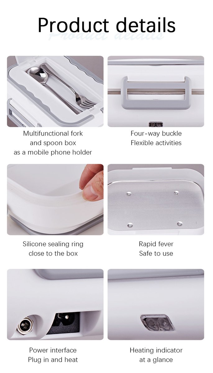 EproloApp's tweet image. Elevate your on-the-go dining experience with this 1.5L Electric Lunch Box set 🍱🔥

eprolo.com/app/product/Ki…

#kitchenessentials #portablelunchbox #electriclunchbox #foodwarmer  #onthegomeals #lunchboxforcommuters #dropshipping #eprolo