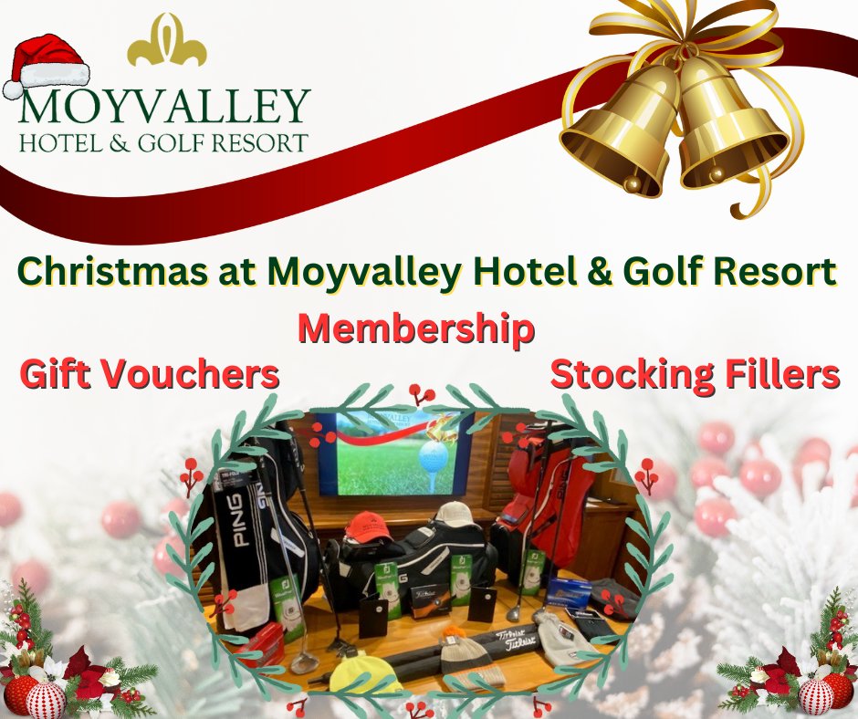 Looking for Christmas Gift Ideas ? Moyvalley Hotel &amp; Golf Resort is the perfect gift this Christmas. Ideal stocking fillers to Membership ! The Pro Shop is open 7 Days a week so drop in and see what's on offer this Christmas. Gift Vouchers available.
moyvalley.com/voucher-MOYVAL…...