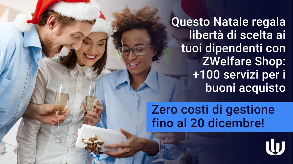 Crea la magia del Natale in azienda con ZWelfare Shop! Offri ai tuoi lavoratori la libertà di scegliere il proprio regalo di Natale in oltre 90.000 punti fisici e online per i #fringebenefit: fino al 20 dicembre i costi di gestione sono gratuiti!
bit.ly/3NwhGSb