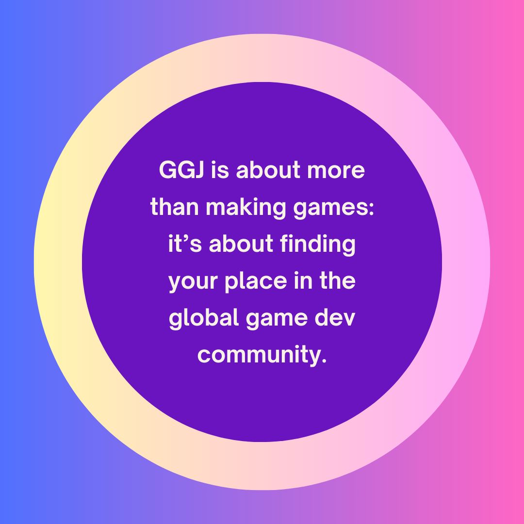 GGJ is about more than making games: it’s about finding your place in the global game dev community. Discover your strengths, build confidence, and make connections that could last a lifetime. 🌟 

#GGJ25 #TeamworkDreamwork #GameDev #IndieGames