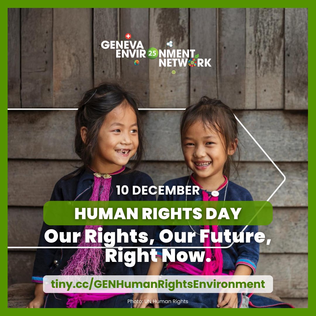 GENetwork's tweet photo. 10 December marks #HumanRightsDay.
In the face of the triple planetary crisis, human rights, including the #RightToHealthyEnvironment, are a pathway to solutions -- a preventative, protective & transformative force for good. #OurRightsOurFuture
โก๏ธ https://t.co/7WMUkEji5F https://t.co/H4NKcTkMep