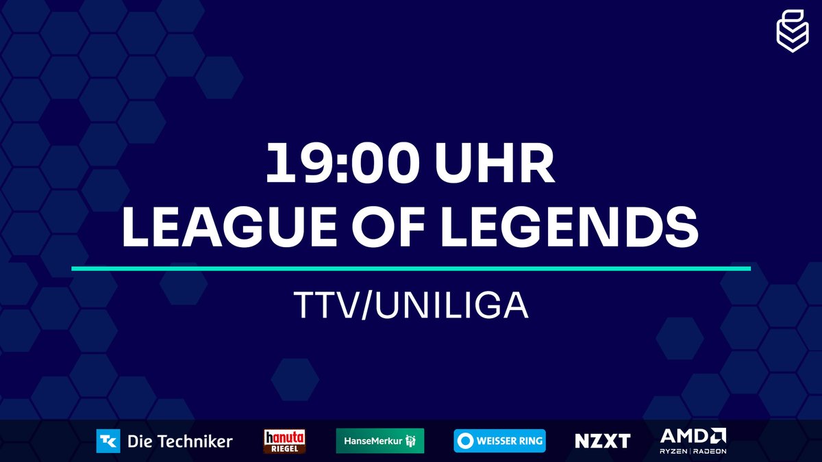 Uniliga (@uniligagg) on Twitter photo 🚨League of Legends - 7. Spieltag🚨
⚔️Cottbus Rodents vs. <a href="/bie_alliance/">Bielefeld Esports Alliance</a>
⚔️<a href="/UniEsportBerlin/">University Esports Berlin</a> vs. <a href="/UniEsportBerlin/">University Esports Berlin</a>
🕖️19:00 Uhr
📺️twitch.tv/uniliga 🚨League of Legends - 7. Spieltag🚨
⚔️Cottbus Rodents vs. <a href="/bie_alliance/">Bielefeld Esports Alliance</a>
⚔️<a href="/UniEsportBerlin/">University Esports Berlin</a> vs. <a href="/UniEsportBerlin/">University Esports Berlin</a>
🕖️19:00 Uhr
📺️twitch.tv/uniliga