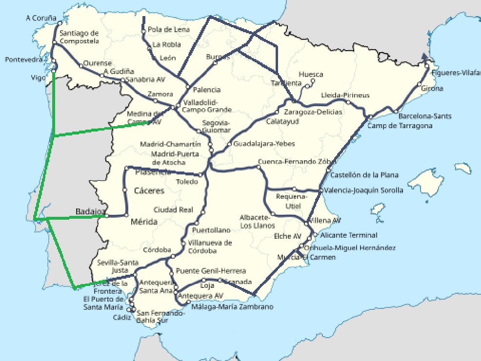 hp_ayan's tweet photo. Si se construyese todo lo que está proyectado, este sería el mapa de la Alta Velocidad en España en unas décadas

Se nos ha ido de las manos? https://t.co/aE09z6wpgF