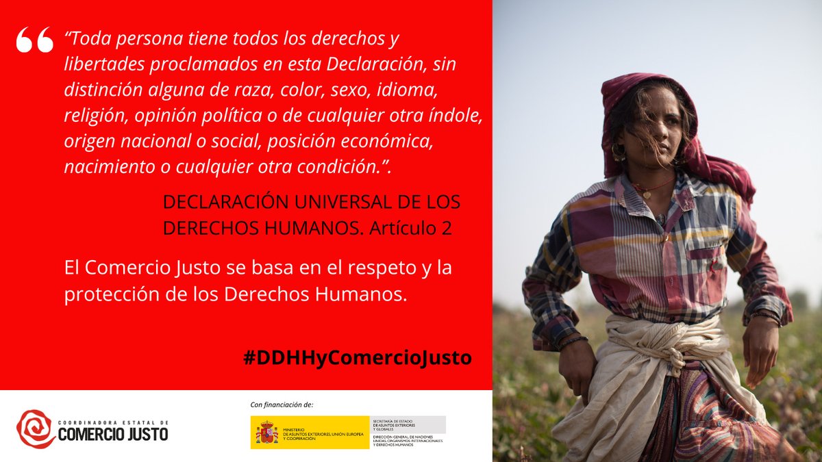 fundaciontds's tweet photo. El #ComercioJusto demuestra que es posible desarrollar un modelo económico basado en el respeto a los #DerechosHumanos. #DDHHyComercioJusto https://t.co/QNlly2saTU https://t.co/GQgIJPeW6j