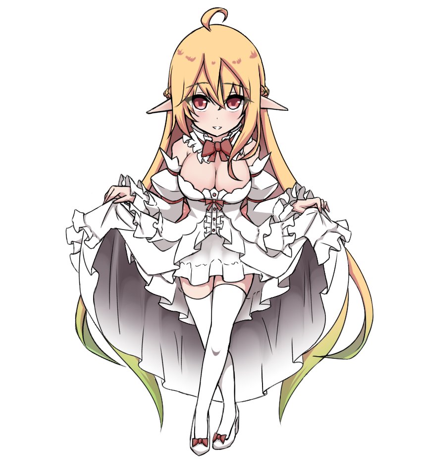 今回のアクキー!
お嬢様衣装のヒロインエルフ! 