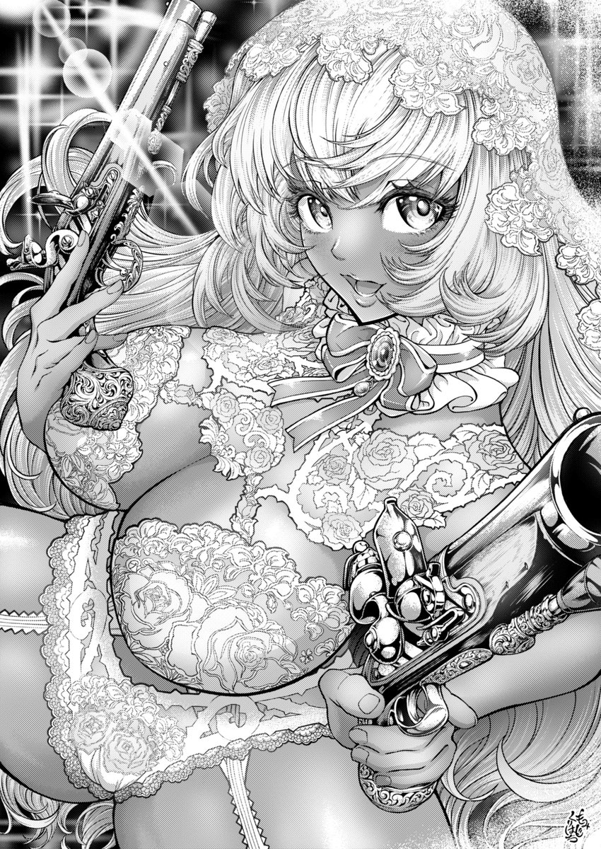 #AIは銃描けないからTLを銃持った絵で一杯にしようぜ 