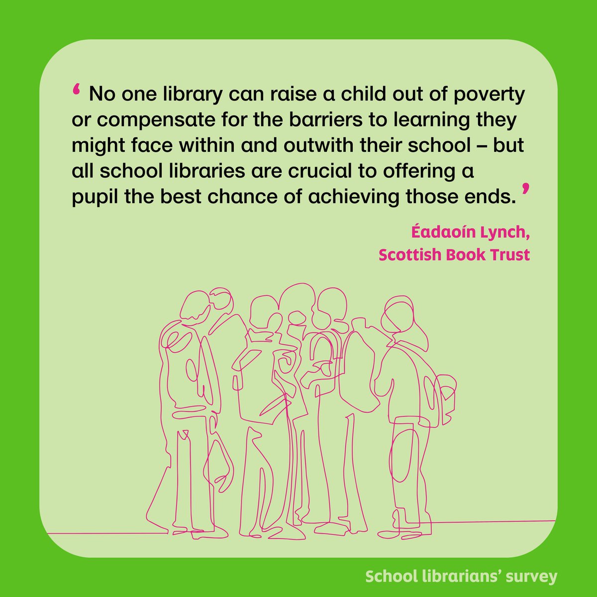 We see access to a well-stocked library a basic human right for children. 

That's why we have chosen #HumanRightsDay to share our important new survey of school librarians in Scotland. 

If you care about school libraries, please share our findings so far. 📚✨