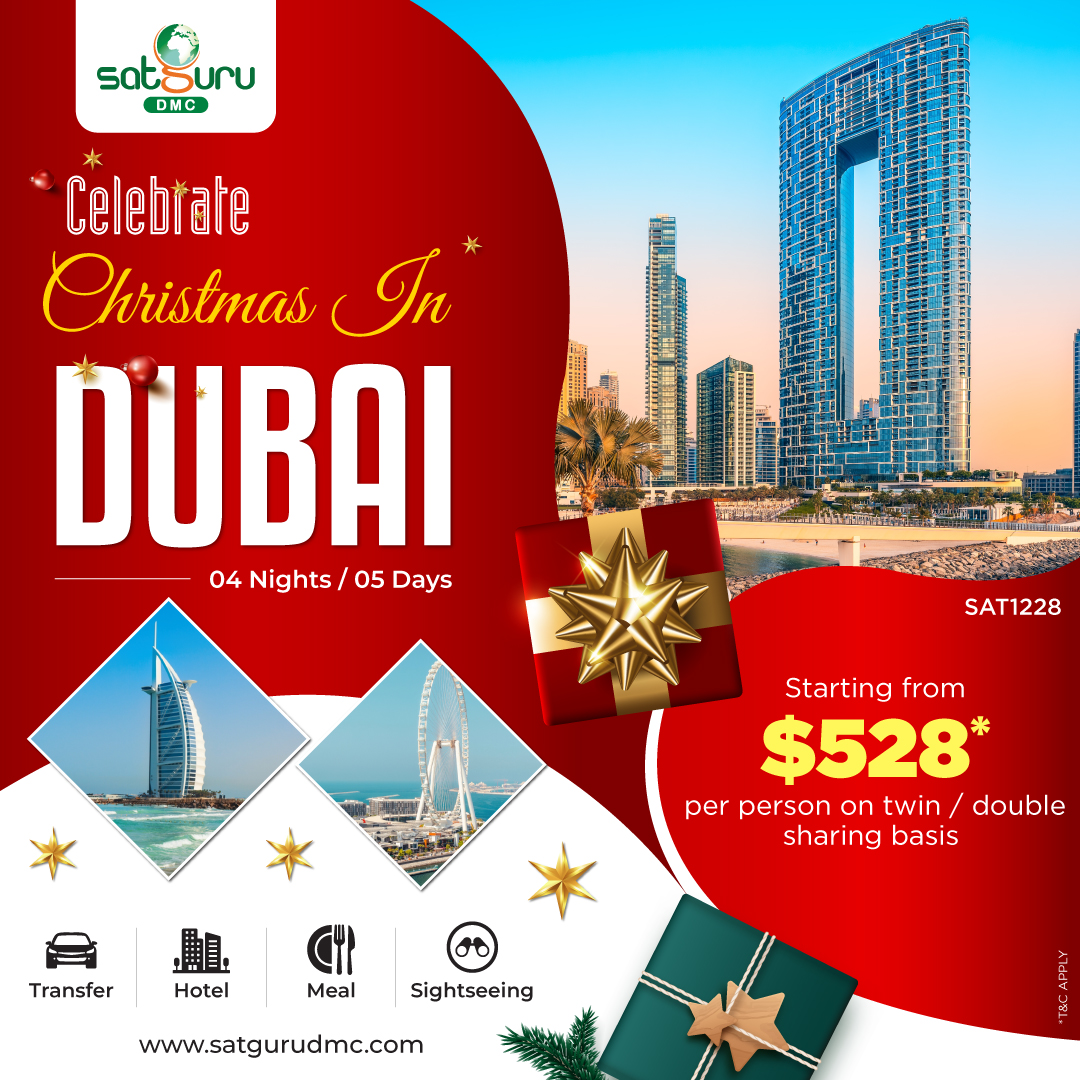 DmcSatguru's tweet photo. 🌟 Christmas in Dubai Awaits You! 🌟
Embrace the festive spirit with a holiday that includes all the luxury and adventure you deserve!

https://t.co/rIOt1rrvxW
.
.
.
.
#Dubai #UAE #travel #tourism #trave #package #trip #travelling #satgurudmc https://t.co/ZlWK988Unt