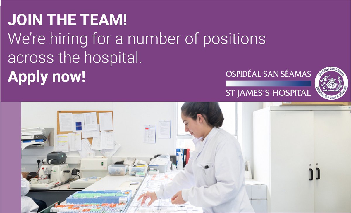 stjamesdublin's tweet photo. 🚨JOB OPPORTUNITIES🚨
We're hiring for a number of positions across the hospital, including specialist nursing and allied health roles! 🦴👩⚕️
For more information about joining the team, visit 👉https://t.co/xLglGeJv9P
#JobFairy #Hiring #TeamSJH #ApplyToday https://t.co/te4jd7vXdw