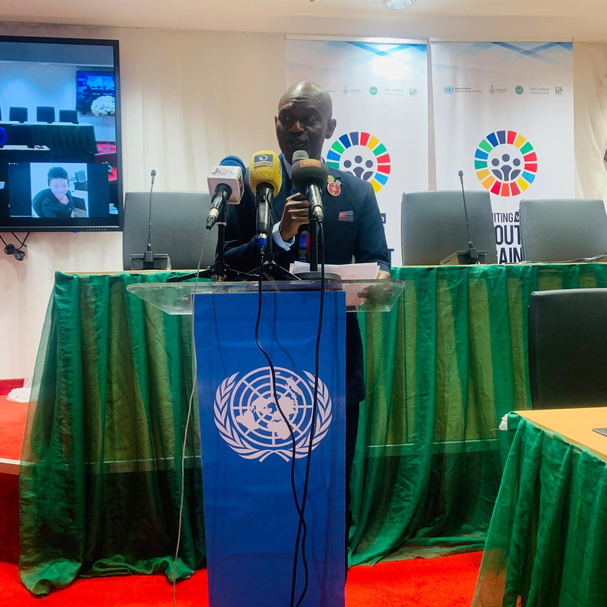 balagodween's tweet photo. Commemorating the United Nations 2024 International Anti-corruption Day at the UN House, Abuja with the theme "Uniting with Youth Against Corruption: Shaping Tomorrow's Integrity" @UNODC_Nigeria @cheikh7735 #CorruptionFreeNaija #UnitedAgainstCorruption #IACD2024 @demolabakare02 https://t.co/FBJkmq26BI