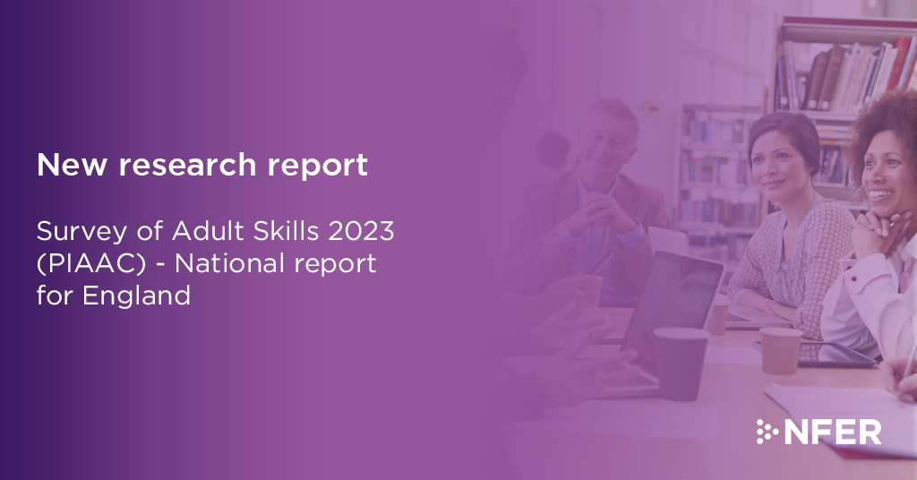 🆕 - Significant improvements in literacy and numeracy skills for young adults in England since 2012.

🟣 More info: bit.ly/3OPxTma
🟣 Full report: bit.ly/3ZwdTda

#PIAAC #AdultSkills