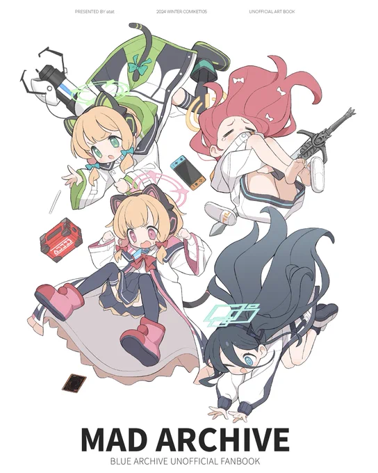 c105表紙A5/50pブルアカ絵まとめ本(新規絵もあります) 