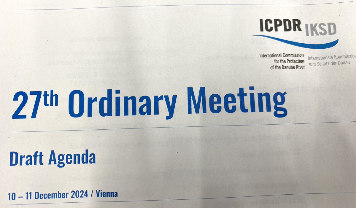 EislGerhard's tweet photo. .@ICPDR_ORG Yearly meeting of the International Commission for the Protection of the #Danube River, including joint session with #EUSDR. Together for a sustainable #future. @EUSDR #ProsperityThroughDiversity #StrongerTogether https://t.co/85BOnc0IWh