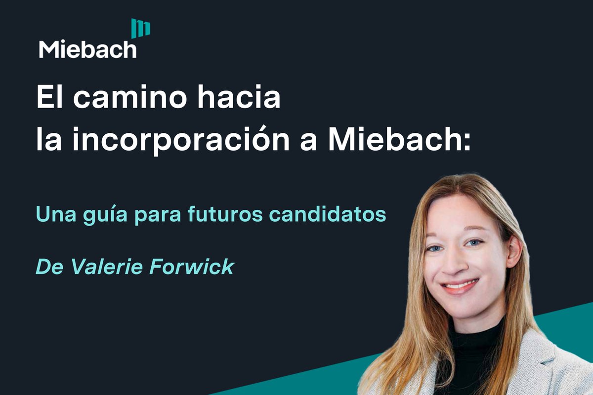 Miebach_CL's tweet photo. ¿Te gustaría unirte al equipo de #Miebach y sientes curiosidad sobre el proceso de selección? Valerie Forwick, analista en Miebach Berlín, ha preparado una guía que te resultará muy útil: https://t.co/ZcIkw57RfF https://t.co/mfRBjcmSDU