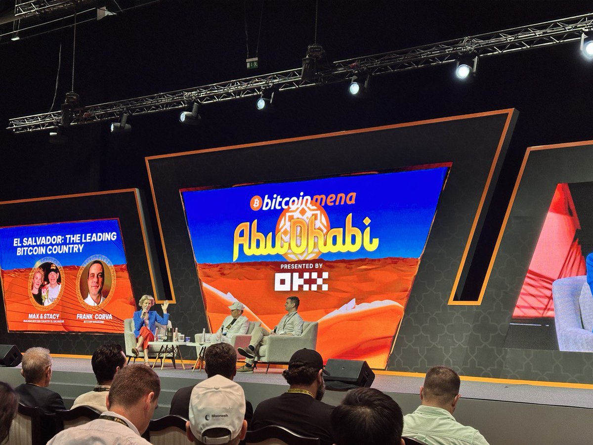 What an incredible experience listening to <a href="/stacyherbert/">Stacy Herbert 🇸🇻🚀</a> and <a href="/maxkeiser/">Max Keiser</a> talk at <a href="/bitcoinmenaconf/">Bitcoin MENA Conference</a>. Bitcoin is the future 💯