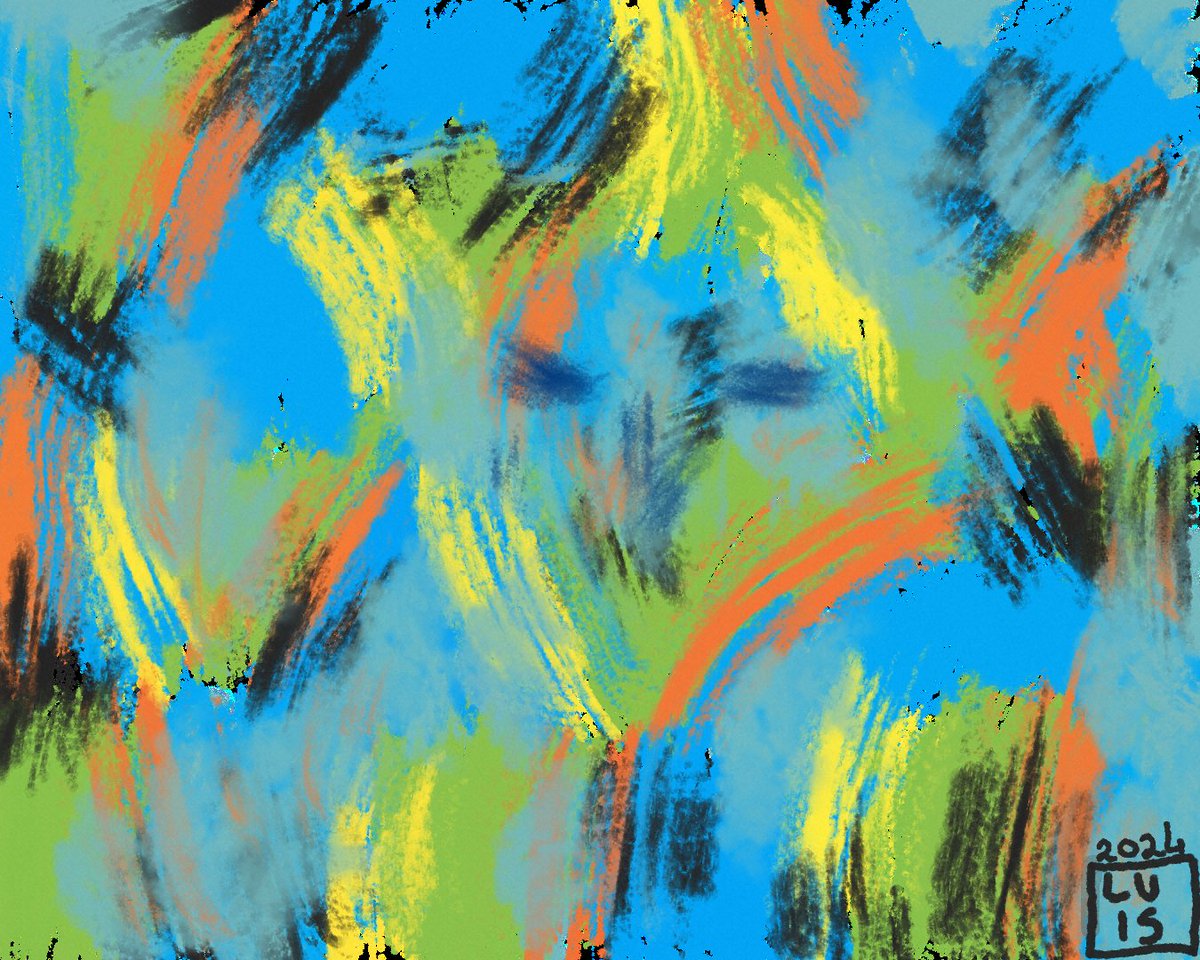 Nova forma de aproveitar o tempo de reuniões. Apenas uns testes...

#abstractart #paintings #digitalart #madebyhuman