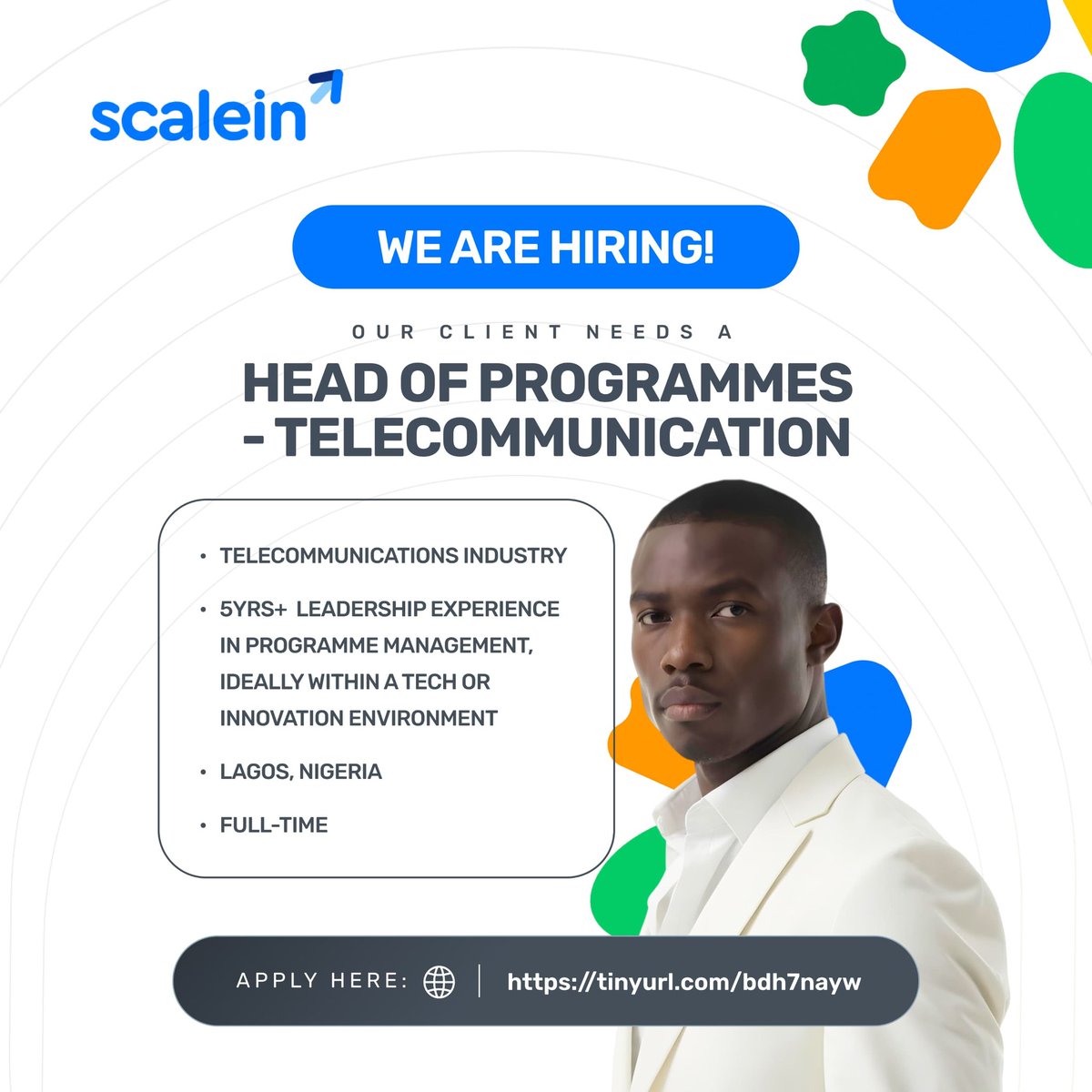 Job Alert! 🚨

Do you have 5+ years of experience managing high-impact tech and innovation programs?   

This is your chance to shape accelerators, incubators, and initiatives that make a difference!

👉 Learn more and apply today> tinyurl.com/bdh7nayw

Please Retweet