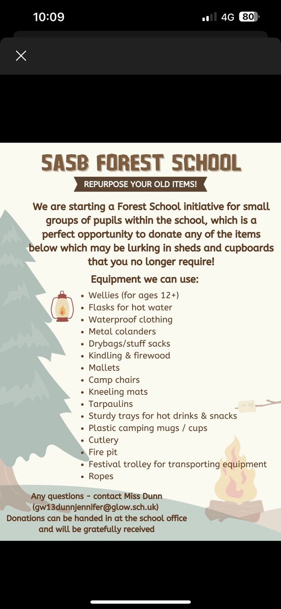 SASB_SCIENCE (@sasb_science) on Twitter photo Please have a look at the items on the list below and consider donating to our new project - outgrown wellies and waterproofs will be very gratefully received! <a href="/sasbhighschool/">SASB High School</a> Please have a look at the items on the list below and consider donating to our new project - outgrown wellies and waterproofs will be very gratefully received! <a href="/sasbhighschool/">SASB High School</a>