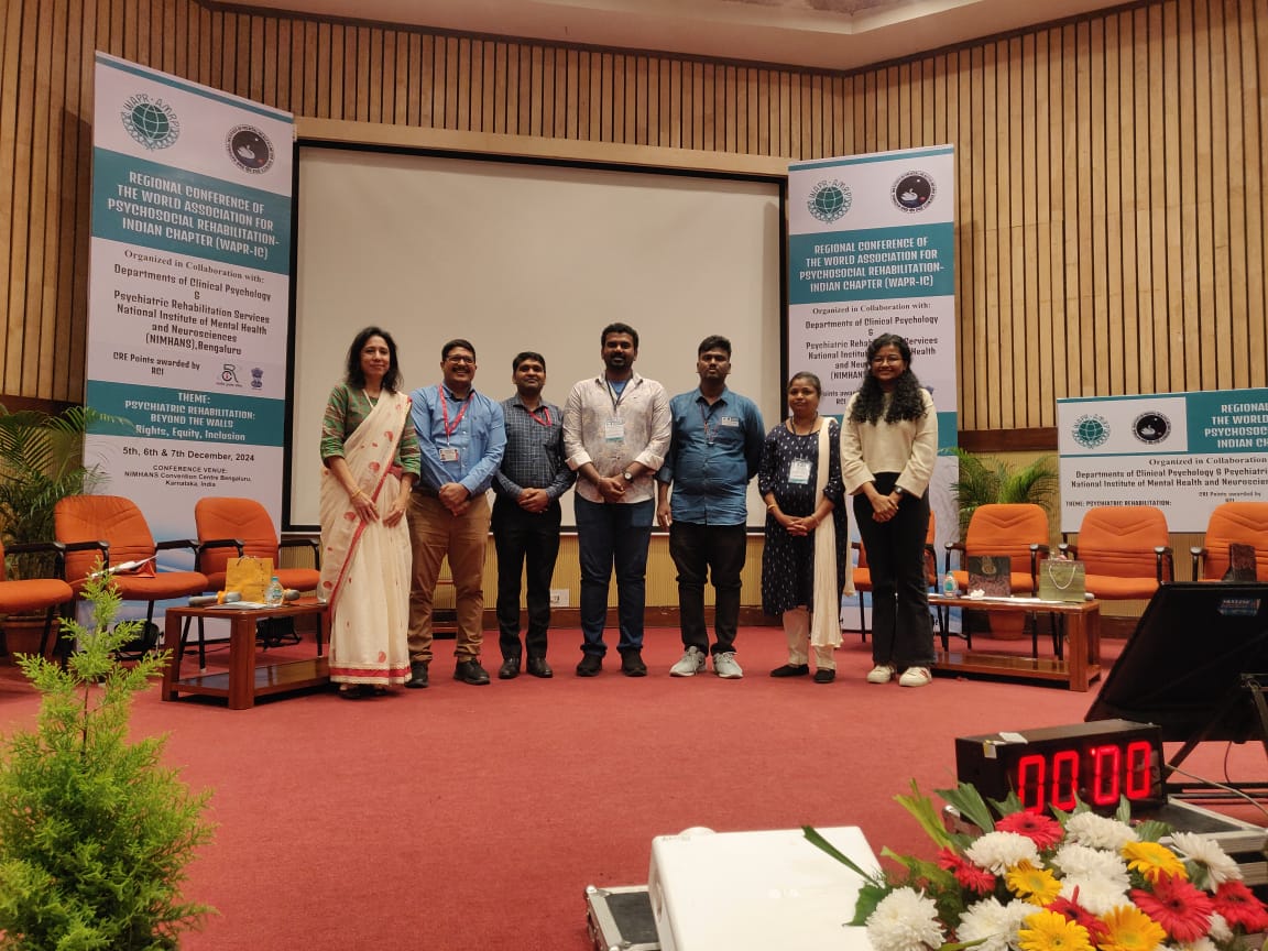 📸 Sharing a special moment from the WAPR Indian Chapter Symposium! <a href="/SRFmentalhealth/">SCARF (India)</a>  team and 3 services users presented on the PIECEs initiatives that are empowering individuals with lived experience to build agency and foster recovery. Standing ovation for this amazing team!