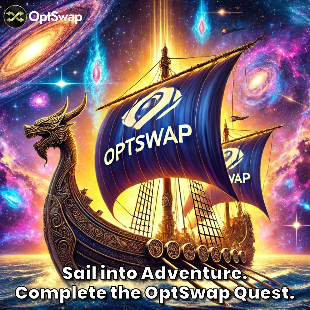 OptSwap's tweet image. Adventure calls! 🌌 Join the OptSwap quest and unlock your decentralized future.

#OptSwap #OptSwapQuest #DecentralizedOptions #CryptoRewards #CryptoAdventure