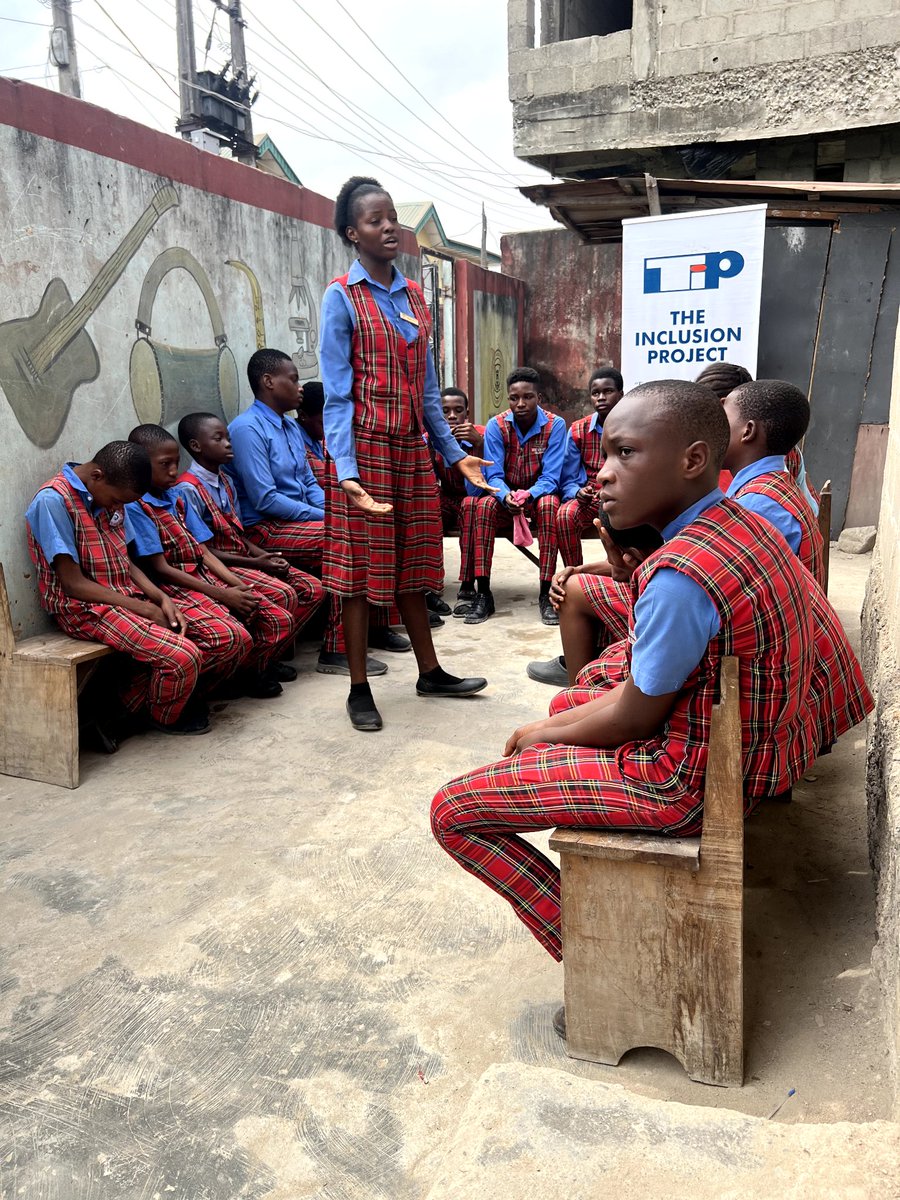 TheinclusionP's tweet photo. Today, on International Human Rights Day, we celebrate the fearless girls from Debby &amp; Ruby Secondary School Lagos,who are shattering stereotypes &amp; demanding a brighter future by sharing their knowledge on human rights with their male peers in school today.
#IHRD2024
#Ourright https://t.co/2aGUSBZTSQ