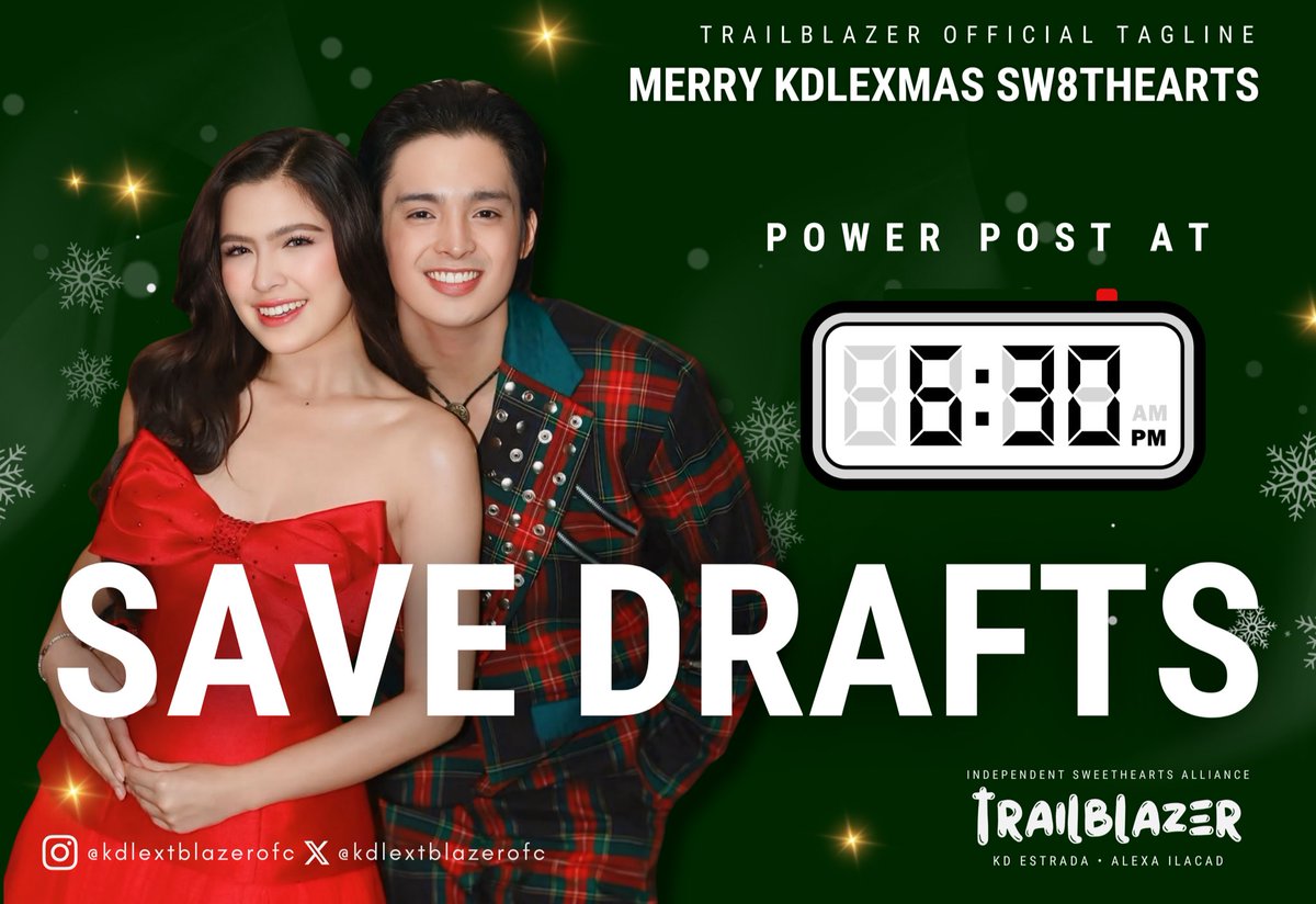 kdlextblazerofc's tweet photo. Power Post at Six Thirty PM

Please Save drafts now Sweethearts !

MERRY KDLEXMAS SW8THEARTS https://t.co/tp7HvWK0pi